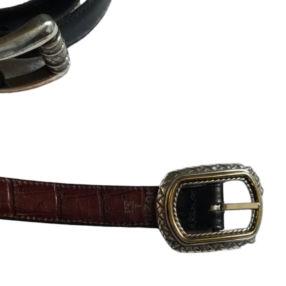 Brighton leather belt, Set of 2 belts- one genuine Brighton, one Brighton style. - Picture 11 of 14